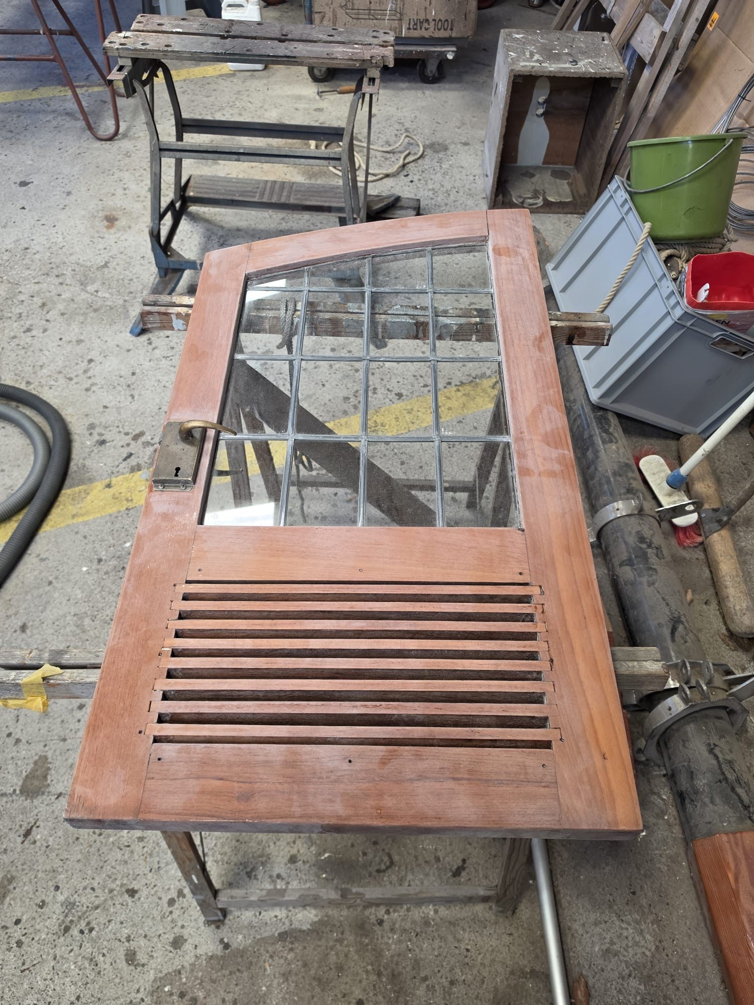 Houten rooster voor restauratie